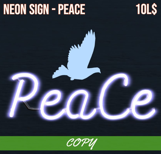 [Bits & Bytes] - Neon Sign - Peace