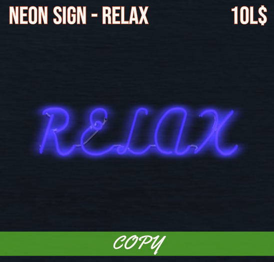 [Bits & Bytes] - Neon Sign - Relax