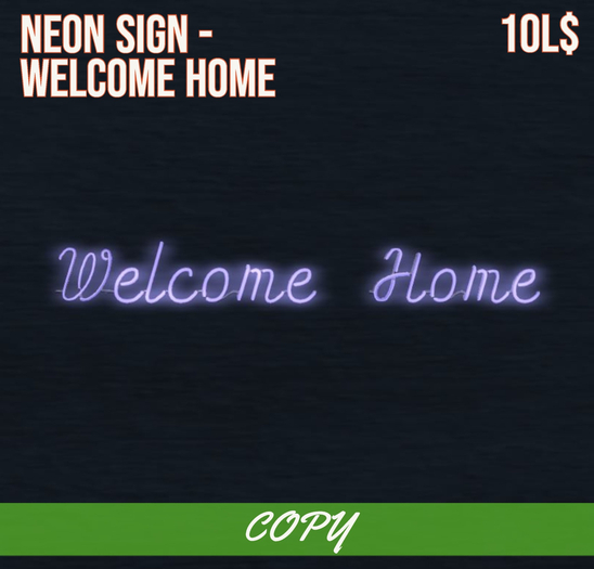[Bits & Bytes] - Neon Sign - Welcome Home