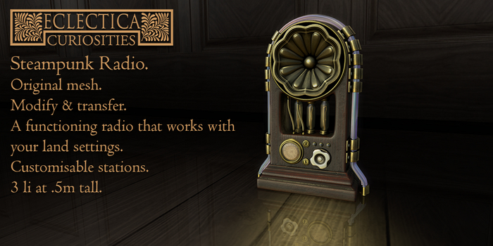 Eclectica- Steampunk Radio- Timber