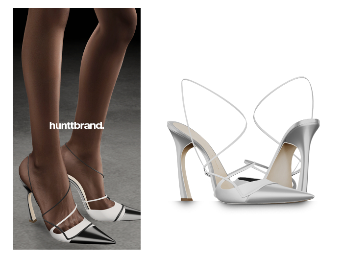 [HUNTT] - Kelly Pointed Pump - White