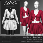 LMC Mesh - Skirt Set 19 - 2 Piece Cardigan and Pleated Skirt Maitreya, Legacy, Reborn, Waifu, Kupra, GenX,