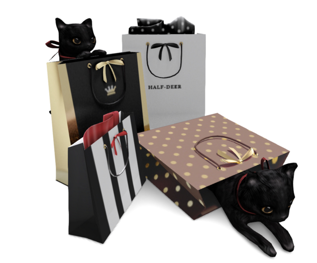 +Half-Deer+ First Class Kitty - Shopaholics - Noir RARE