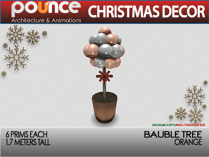 POUNCE - Bauble Tree Orange