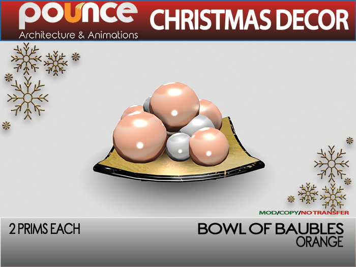 POUNCE - Bauble Bowl Orange
