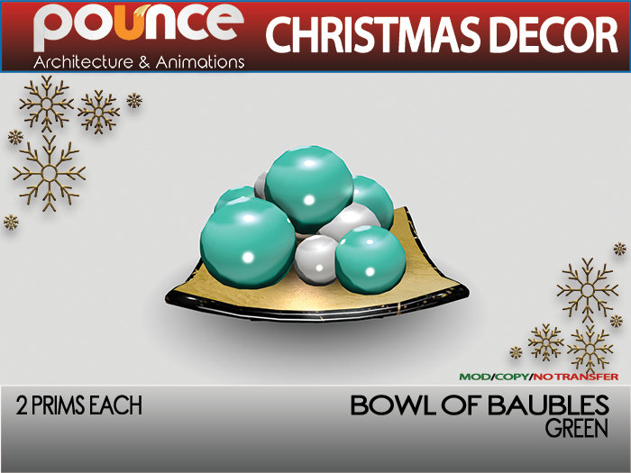 POUNCE - Bauble Bowl Green