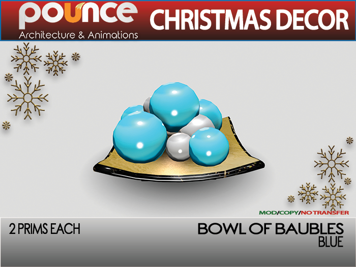 POUNCE - Bauble Bowl Blue