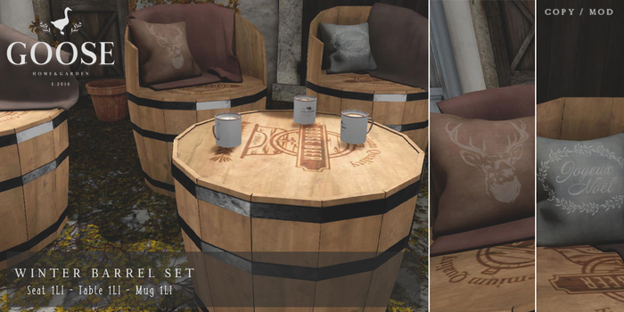 GOOSE - Winter barrel set