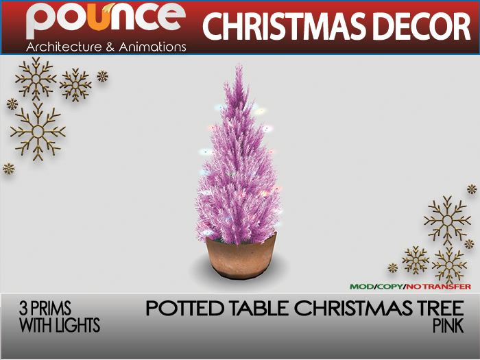 POUNCE - Table Tree - Pink