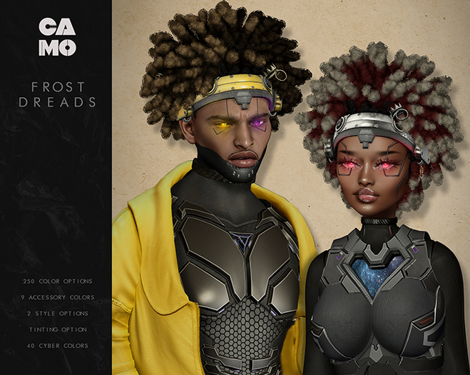 CAMO - Frost Dreads - FATPACK