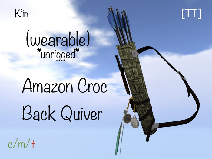 [TT] K'in (wearable) Amazon Croc Back Quiver
