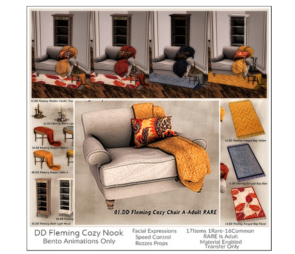 01.DD Fleming Cozy Chair A-Adult Boxed RARE