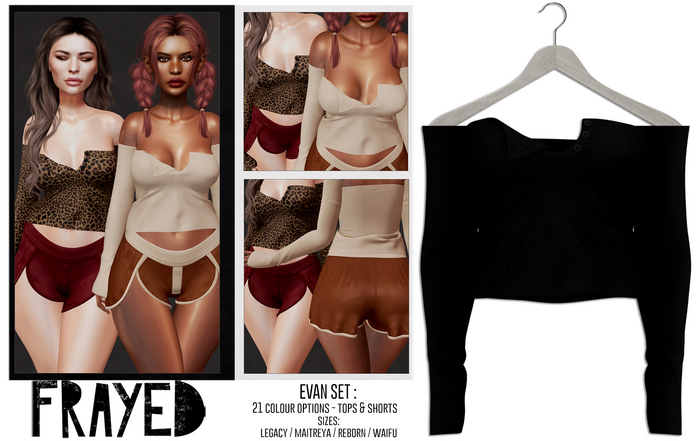 Frayed - Evan Top - Black