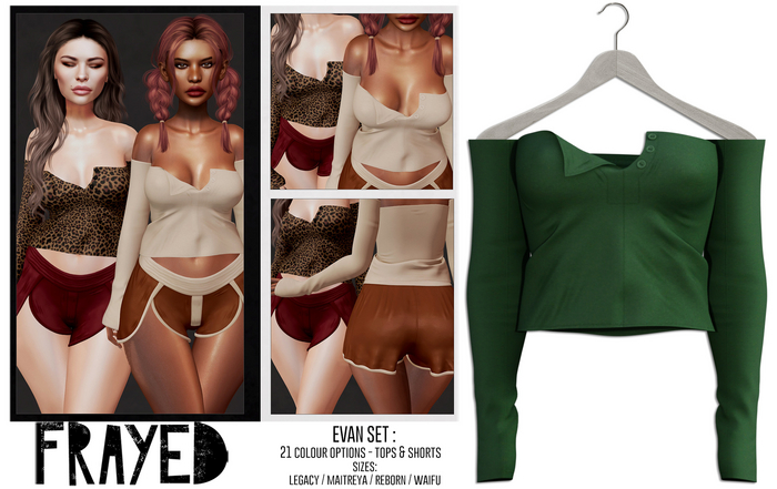 Frayed - Evan Top - Green