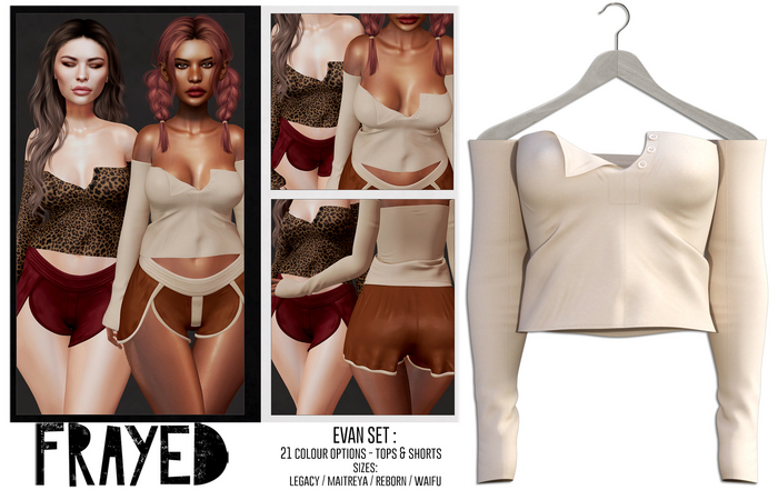Frayed - Evan Top - Cream
