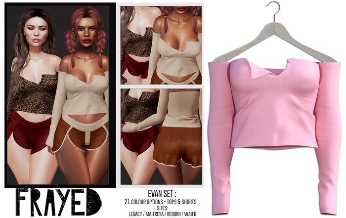 Frayed - Evan Top - Pink