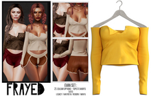 Frayed - Evan Top - Mustard