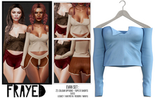 Frayed - Evan Top - Baby Blue