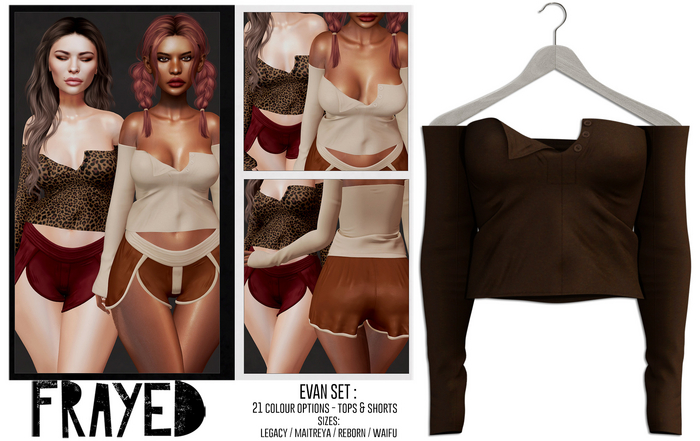 Frayed - Evan Top - Brown