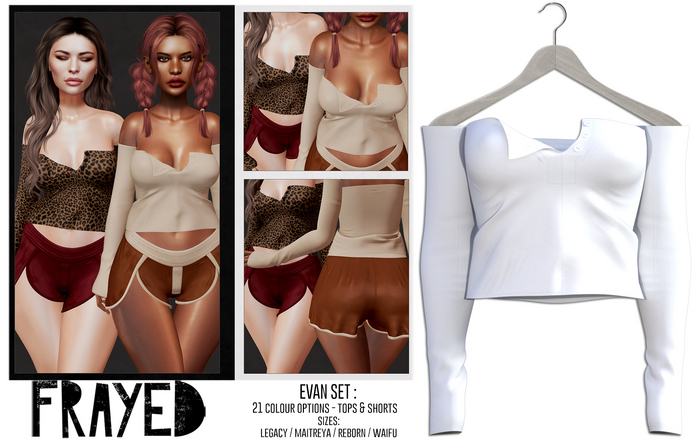 Frayed - Evan Top - White