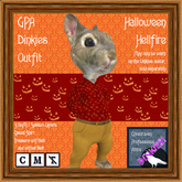 GPA Dinkies Outfit BOM - Halloween Hellfire Print