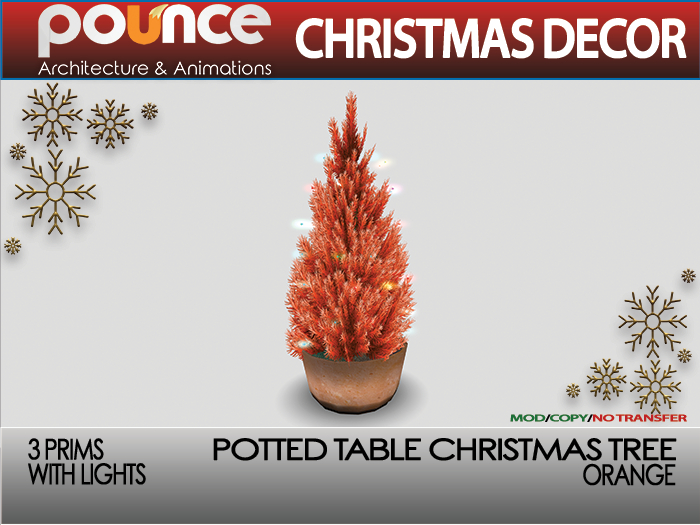 POUNCE - Table Tree - Orange