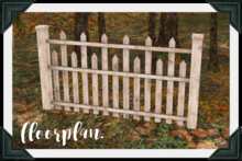 floorplan. cottage fencing kit / sunbleached [box]