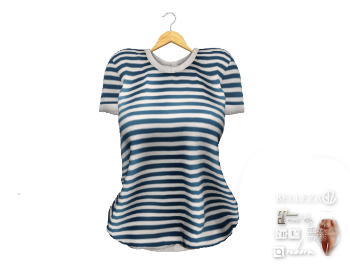 {amiable}Mesh Basic Fit Short Sleeve Tee Shirt01