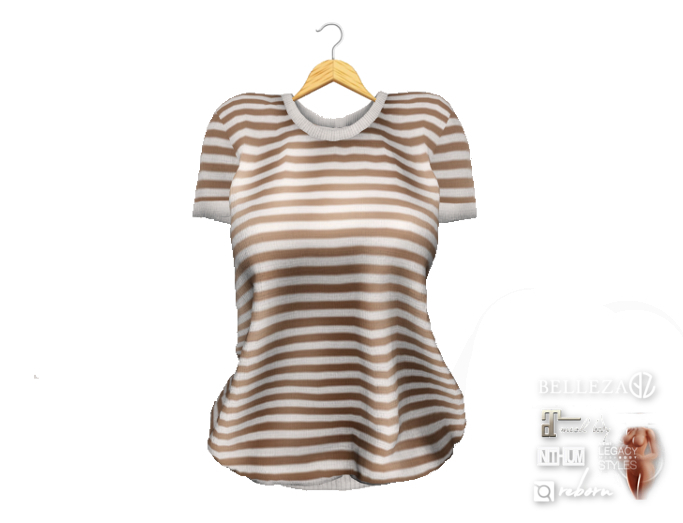 {amiable}Mesh Basic Fit Short Sleeve Tee Shirt02