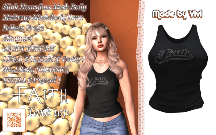 Tank top Faith Rhinestone-Vivi