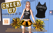 Tank top Rhinestone Cheer Up -Vivi