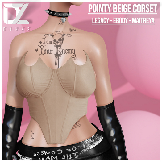[DZ] Pointy BEIGE Corset!