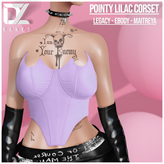 [DZ] Pointy LAVENDER Corset!
