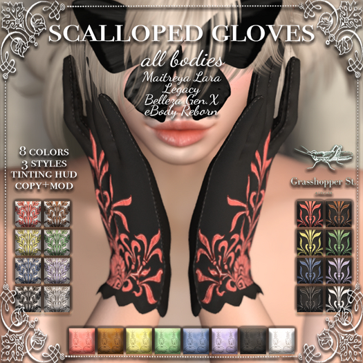 Grasshopper St Scalloped Gloves - All Bodies