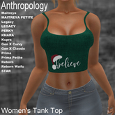Believe (Santa) Women's Tank Top (WTZ X)