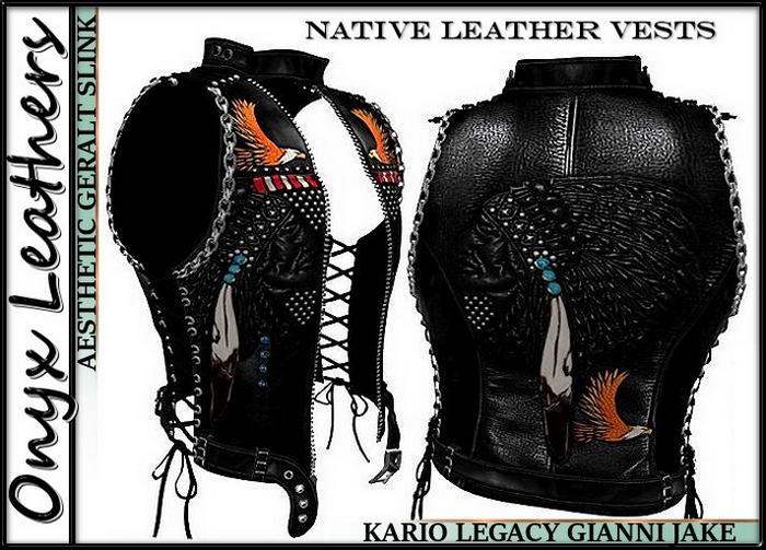 Native Leather Chief Vests