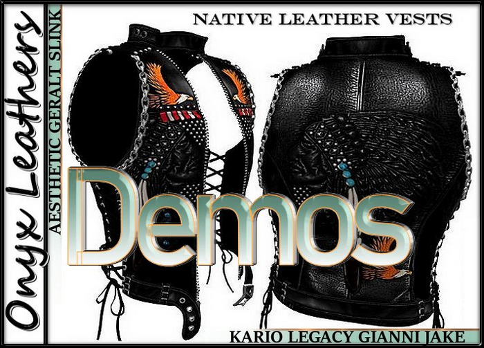 Demos for Native Leather Chief Vests