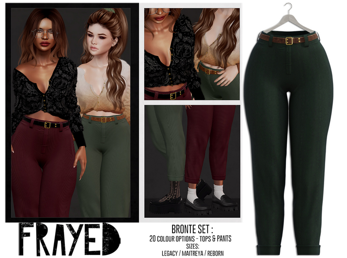 Frayed - Bronte Pants - Green