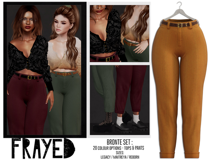 Frayed - Bronte Pants - Mustard