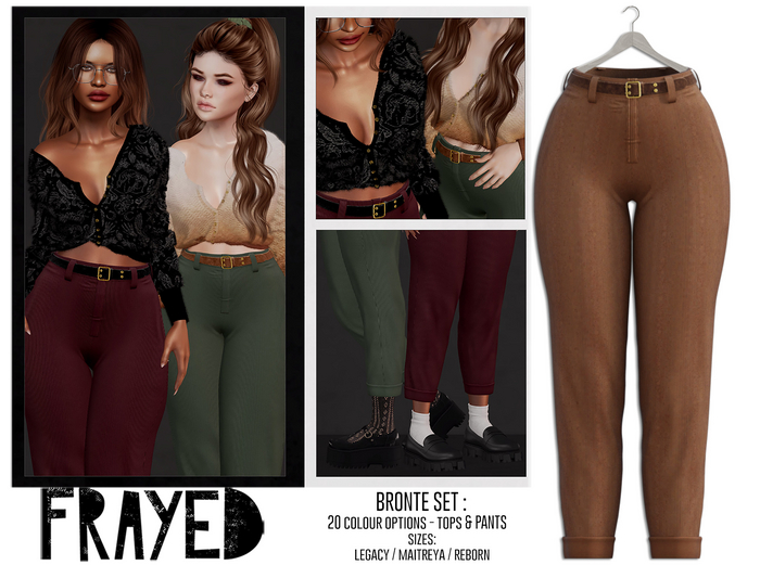 Frayed - Bronte Pants - Tan