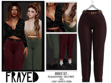 Frayed - Bronte Pants - Wine