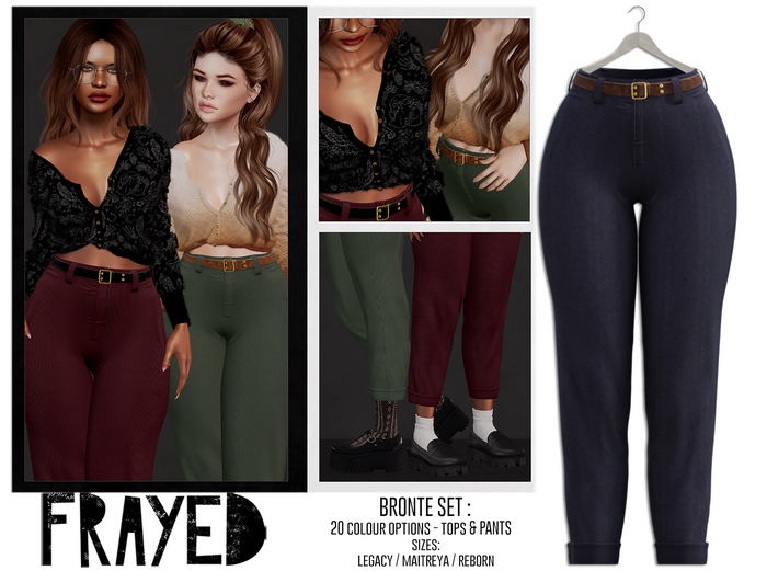 Frayed - Bronte Pants - Purple