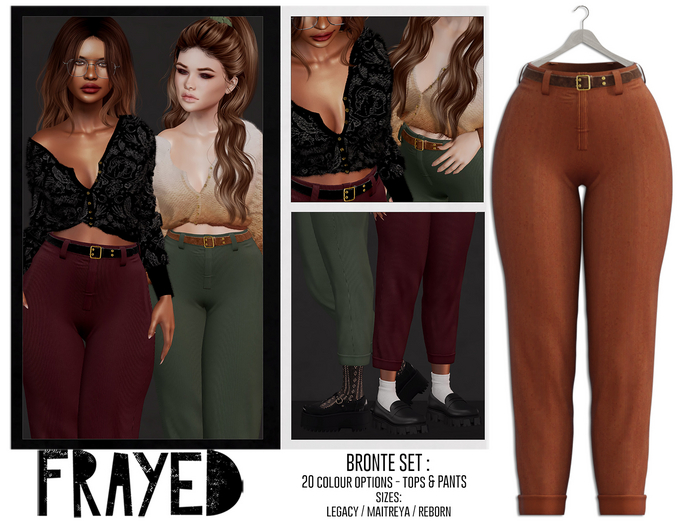Frayed - Bronte Pants - Orange