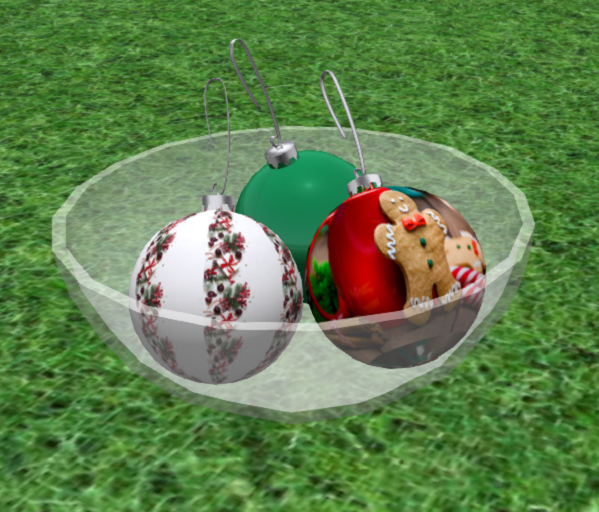 *'`'*FREE Gift*'`'*Glass bowl Christmas ornaments
