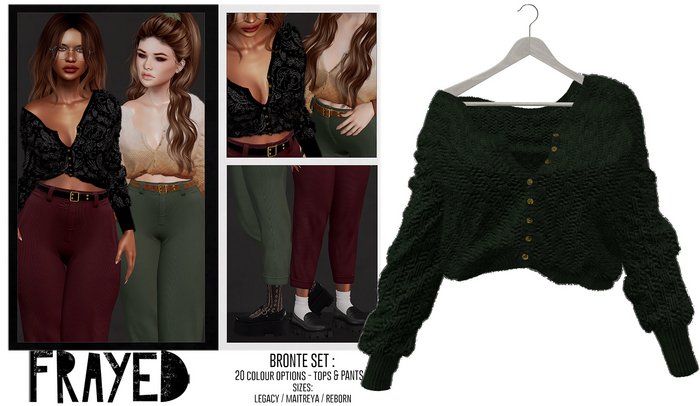 Frayed - Bronte Cardy - Green
