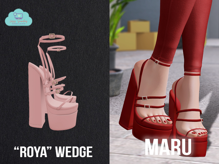 MARU x "Roya" Wedge / Blush