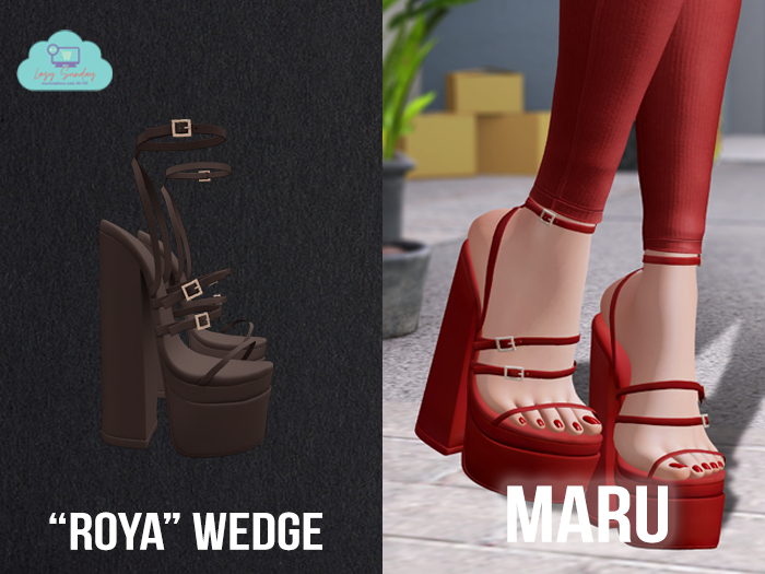 MARU x "Roya" Wedge / Chocolate