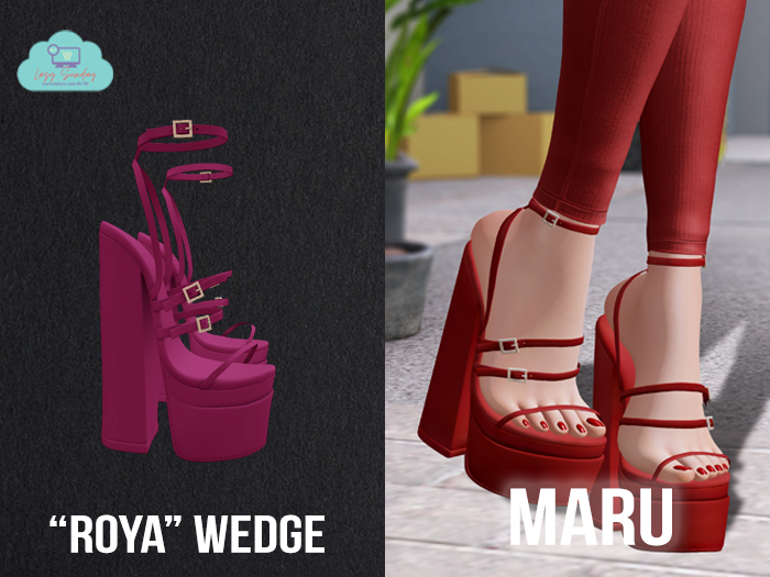 MARU x "Roya" Wedge / Magenta