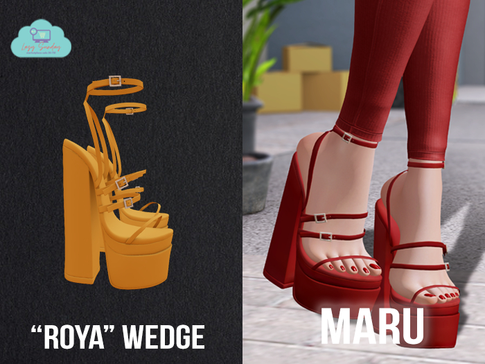 MARU x "Roya" Wedge / Tangerine 