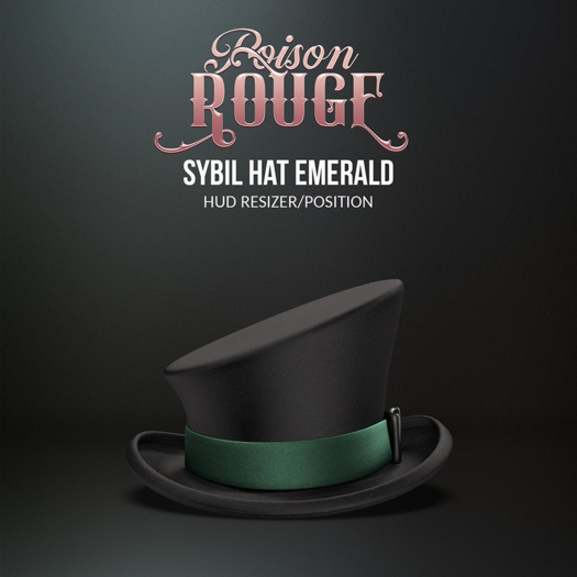 POISON ROUGE Sybil Hat Emerald
